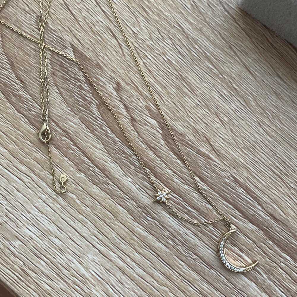 Origami owl moon star necklace